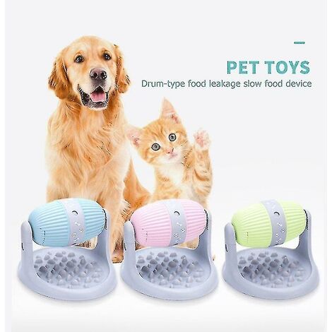 Interactive Dog Cat Food Treat Ball Bowl Toy Funny Pet Shaking Leakage Food  Container Puppy Cat Slow Feed Pet Tumbler Toy