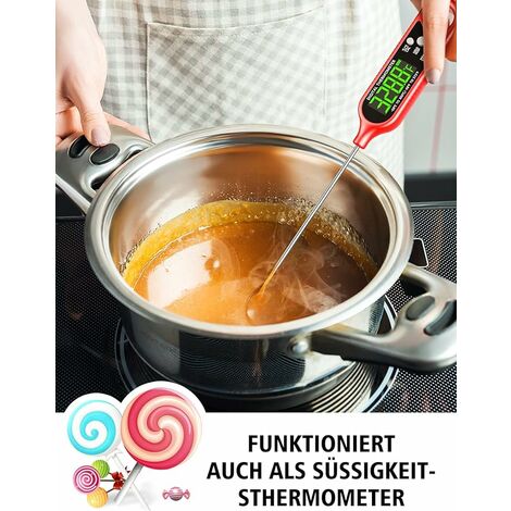 Fleischthermometer, digitales BBQ-Thermometer mit 3S-LCD-Display