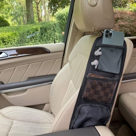 1 Stück Autositz-Seiten-Organizer, Autositz-Aufbewahrungstasche zum  Aufhängen, Telefon, Getränke, Netzhalter, Tasche für Auto, SUV