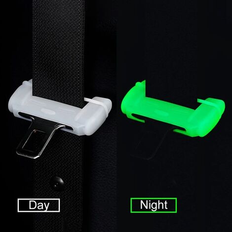 GM Sicherheitsgurtschnallen-Clip-Schutz, Silikon, innere Knopfschale,  kratzfeste Abdeckung, Sicherheitszubehör, 1 Stück (weiß)