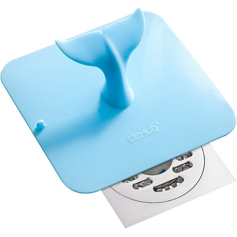 1 stücke Neue Silikon Bodenablauf Abdeckung Küche Badezimmer Kanalisation  Deodorant Dusche Haar Filter Blau Niedlichen Wal