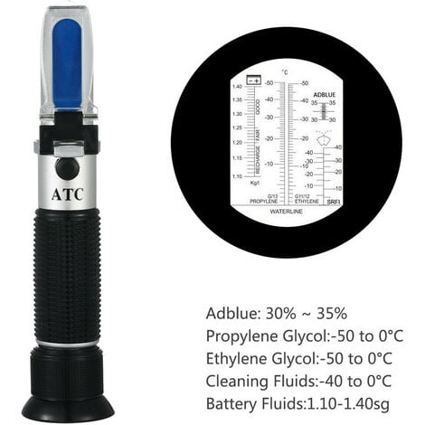 4 in 1 ATC Refraktometer Frostschutz Kühlmitteltester Harnstoff