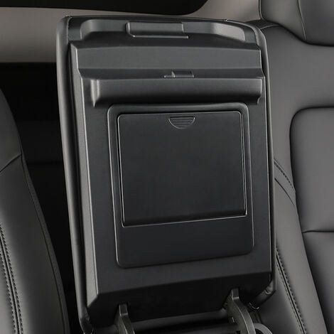 One-Touch Versteckte Aufbewahrungsbox (Carbon Edition) Entworfen für Tesla  Model 3/Y Mittelkonsolen-Organizer-Armlehne 1pc