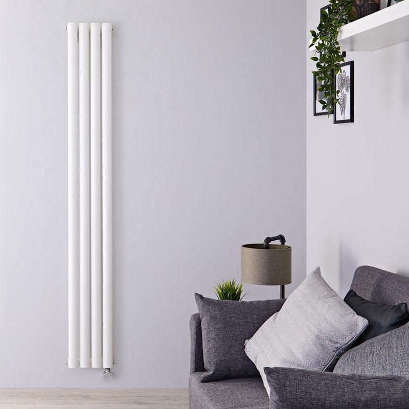 Radiador de Diseño Eléctrico Vertical - Blanco - 1800mm x 400mm - Rubi