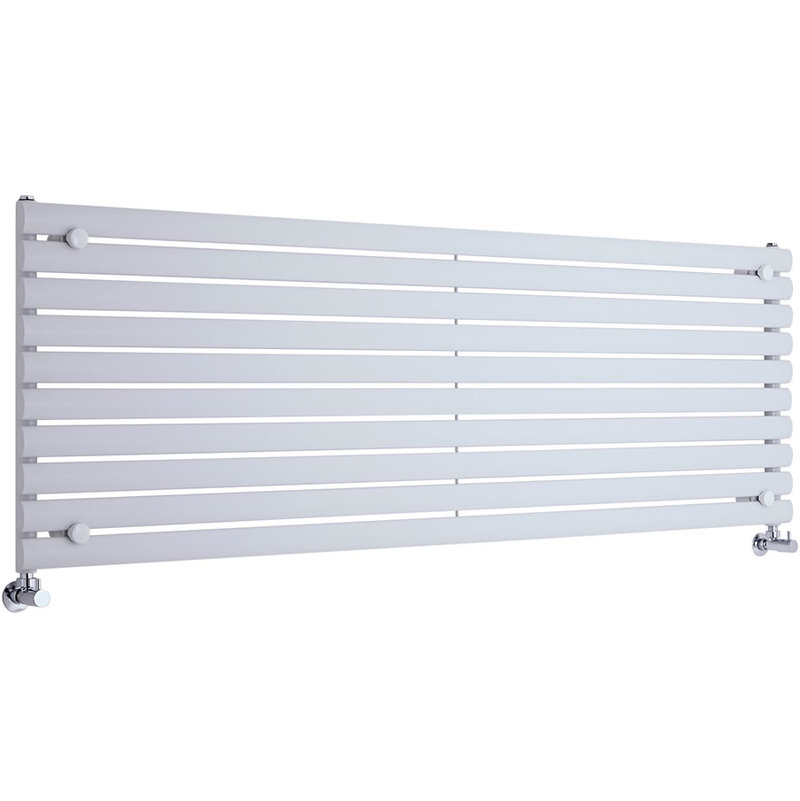 Radiador de Diseño Horizontal - Blanco - 590mm x 1780mm x 55mm - 1476 Vatios - Revive