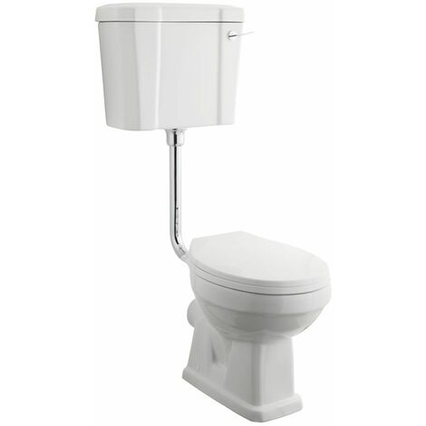 Pack de WC Tradicional con Inodoro y Cisterna Alta Cadena y Opción de  Distintas Tapas de WC