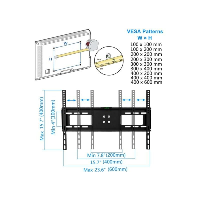 Support Sur Pied Pour Écran TV 32''-55'' Hauteur 95-125cm - Support TV -  Support enceinte BUT