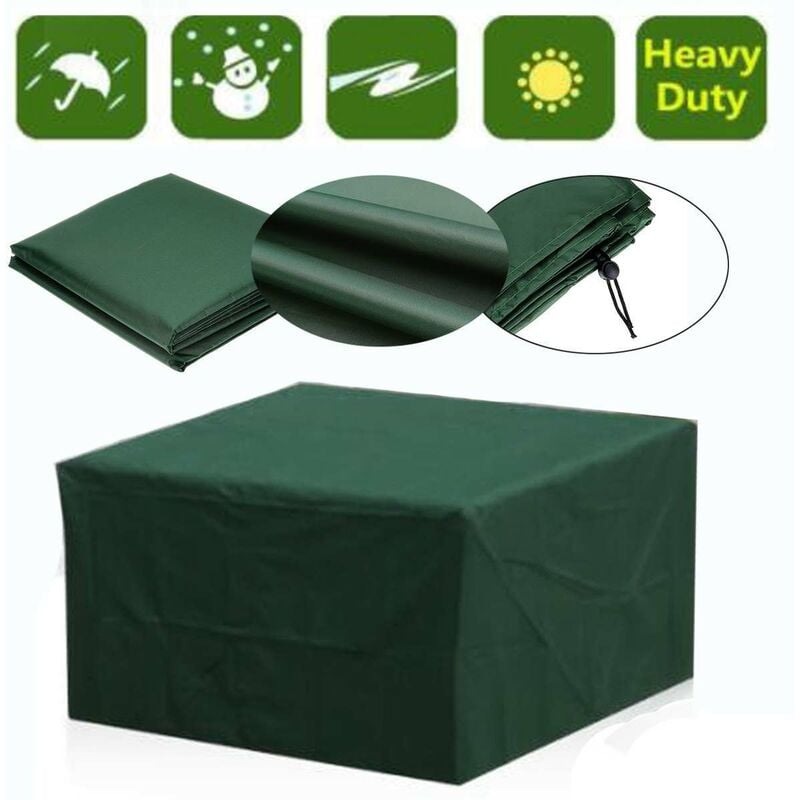 Housse Salon Jardin,420D Bâche Salon de Jardin Protection  Mobilier,Imperméable Résistance au Vent,Respirante,Antipoussière et  Résistante aux UV -Black?60x60x60cm