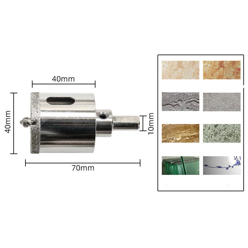 Scie Cloche Diamantée 40 mm avec Foret Guidage de Centrage, Scie Cloche  Carrelage avec revêtement diamant