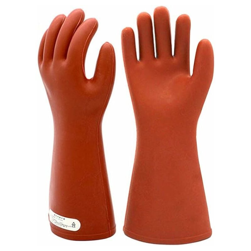 Qiilu 12kv gants isolants électriques de sécurité isolés haute tension pour  électriciens, gants isolés, gants d'électricien 