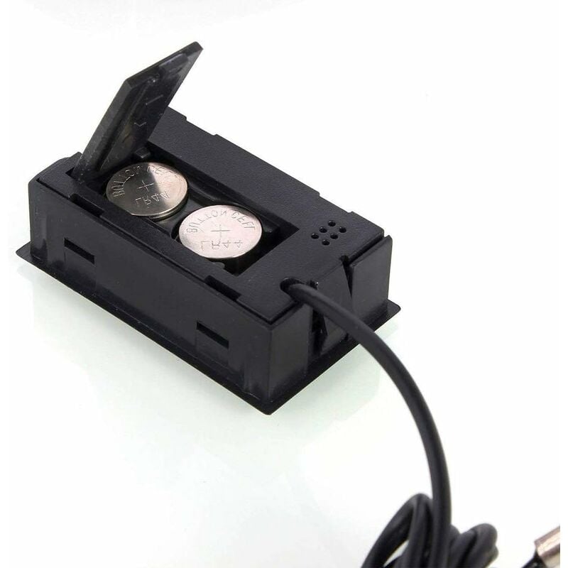 Mini Digital LCD Thermomètre Température avec Sonde de Température Capteur  Testeur pour Réfrigérateur Congélateurs Aquarium (4X Noir)