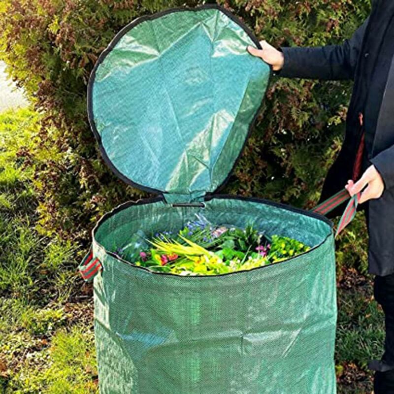 Relaxdays Composteur de jardin, 230L, plastique, activateur de compost  déchets cuisine et jardin, HLP: 80x60x57 cm, noir