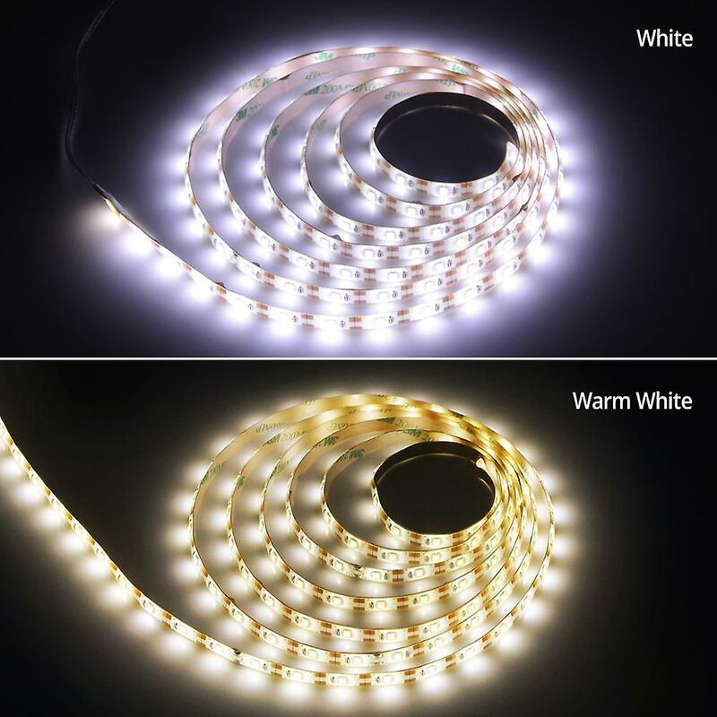 Ruban LED lumineux à LED Rechargeable - 1 mètre - Détection de mouvement et  ouverture de porte - 200