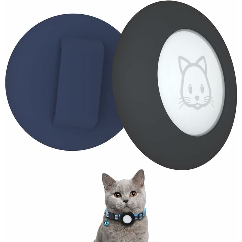 Lot de 2 supports de collier pour chat Airtag 2022 - Compatible avec le  traceur GPS Apple Airtag - Étanche - Pour collier pour chat et chien de  0,95 cm