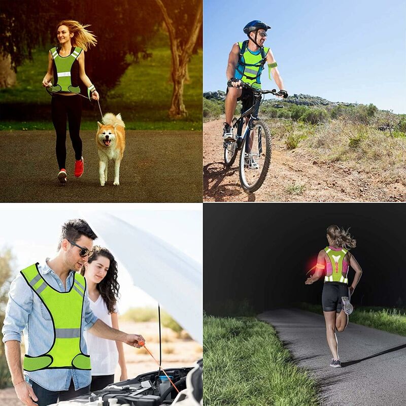 EORTA Lot de 2 bandes réfléchissantes pour course de nuit - Haute  visibilité - Réglable - Pour le jogging, le cyclisme, la marche, le vélo -  Vert : : Sports et Plein air