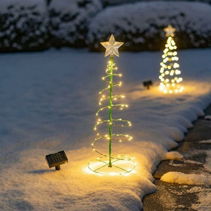 18€05 sur Guirlande lumineuse lumière extérieure de noël à LED à énergie  solaire - Guirlande de Noël - Achat & prix