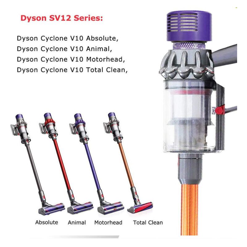 Filtre pour Dyson V10 Sv12, Morpilot 2 Filtres Pour Dyson Cyclone V10 Sv12  Série Aspirateurs V10 Absolute Animal Motorhead Total Clean, 2 Pack Repl