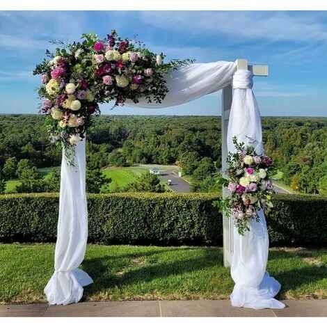 1pc panneaux de tissu blanc pour arche de mariage 70300cm