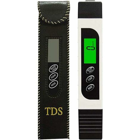 LCD Écran TDS EC Mètre Digital TDS Testeur 3 en 1 pour Qualité de l'eau  Stylo Testeur EC, Conductivité et Température Mesure d[3]