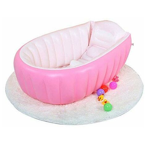 BAIGNOIRE GONFLABLE POUR BÉBÉ ROSE 