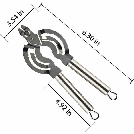 Ouvre-boîte multifonction, pince ouvre-bocal en acier inoxydable