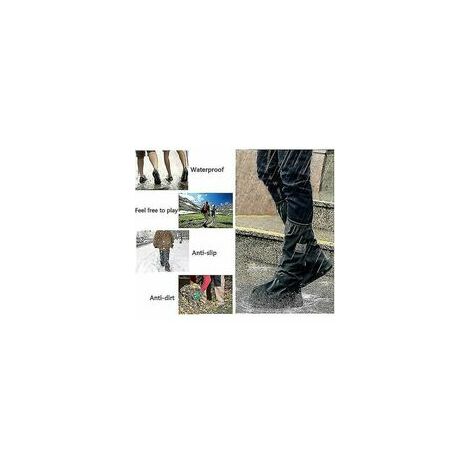 Noir - 2XL - Couverture de bottes imperméables pour moto, Chaussures de  cyclisme, Couvre-chaussures de pluie