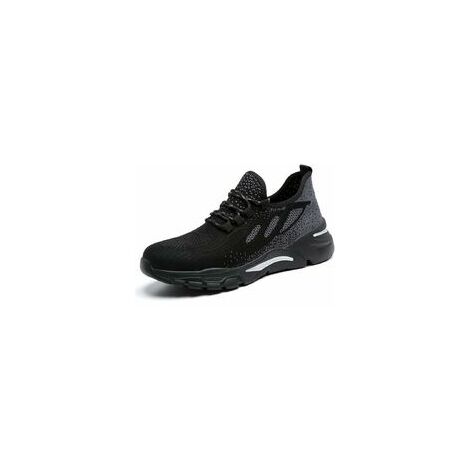 sneakers basket chaussure Femme tissu maille légère sans lacet blanc noir  été