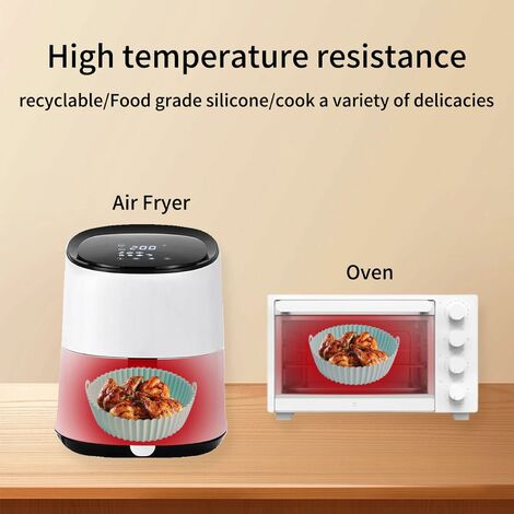 3 Pièces Silicone Moule Air Fryer Accessoires, Réutilisable Chaud