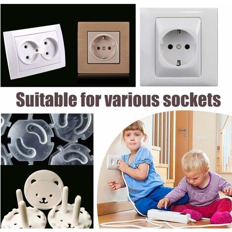 Protection de prise de courant électrique pour enfants, couvercle