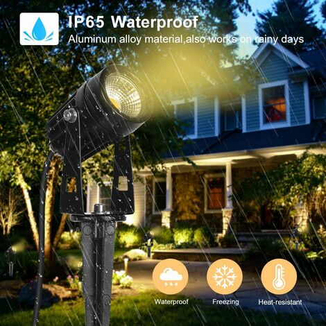 Projecteur LED de jardin 6 watts - Spot LED avec piquet étanche - ®