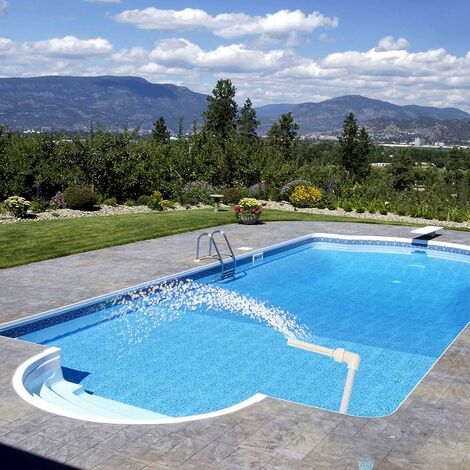 Wiltec - Lame d'eau pour piscine, bassin, étang 30cm en acier affiné -  Cascade, chute d'eau, fontaine de jardin