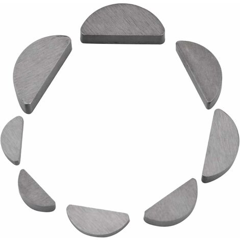 GALOZZOIT 80 pièces Clés Woodruff de Clé Demi-lune en Métal Kit d'assortiment Différentes Tailles de Fixations Industrie Mécanique