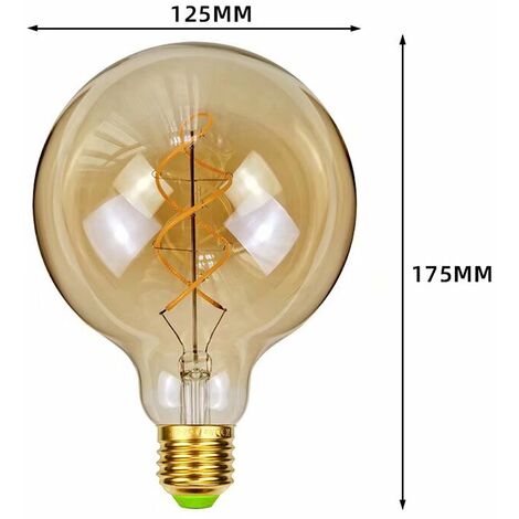 6pcs G45 Ampoules LED Edison Ampoule Ambre Vintage Éclairage