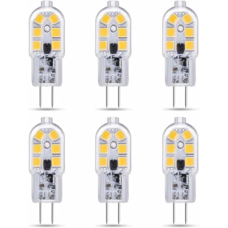 Lampe LED G4 silicone 1W5 12V AC/DC blanc chaud diamètre 9,5 mm à
