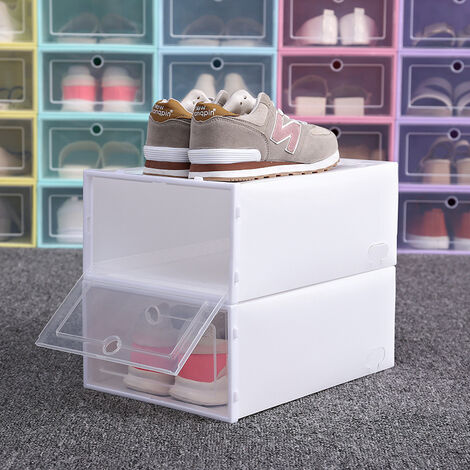 rangement chaussure Armoire à chaussures transparente, boîte de rangement,  boîte à chaussures épaisse anti-poussière, boîte