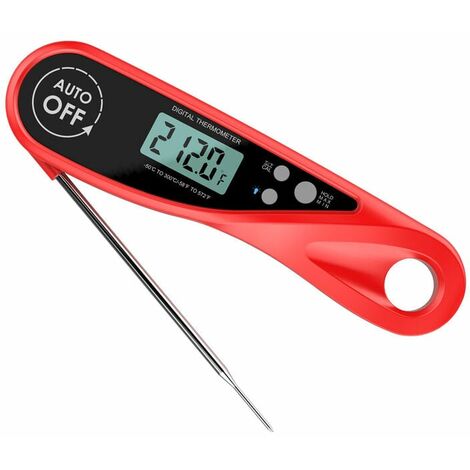 Thermomètre de cuisine, Thermomètre alimentaire Sonde LCD Digital, Rapide &  Auto On / Off - Rouge - Cdiscount Maison