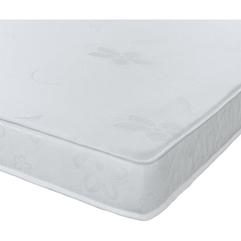Extreme Comfort Approx 7.5 " Deep White Border Hybrid Luxurious Memory Foam and Spring Mattress, 4ft Small Double 120cm x 190cm