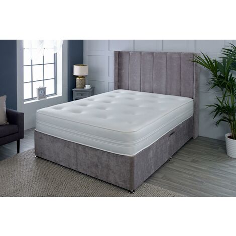 Hand Tufted Cool Comfort Memory Foam Sprung Mattress, 3ft Single