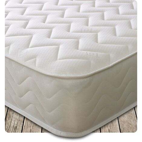 Starlight Beds SB-1151White Memory Fibre Spring Mattress 3ft Single 90cmx190cm