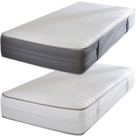 Starlight Beds – Small Single Mattress. Eco Friendly Small Single Mattress with Springs and Memory Fibre with Cool Touch Sleeping Surface and White Border.