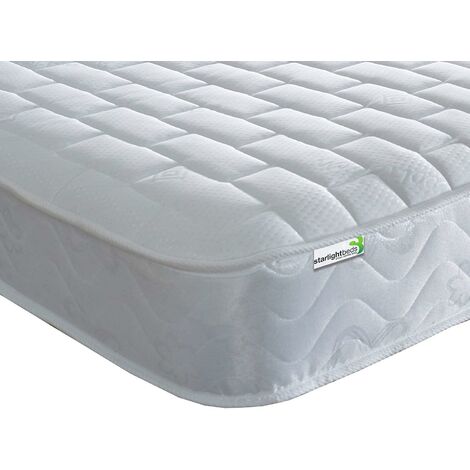 Starlight Beds SB-1123 Memory Foam Sprung Mattress Memory Foam Mattress (Shorty Mattress) (2ft6 x 5ft9)