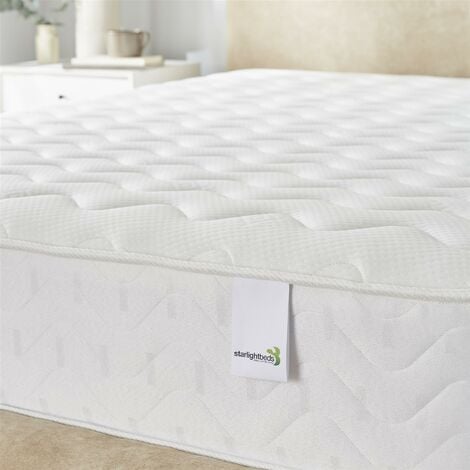 Starlight Beds - 2ft6 Small Single Mattress. Quilted Sprung Memory Foam ...