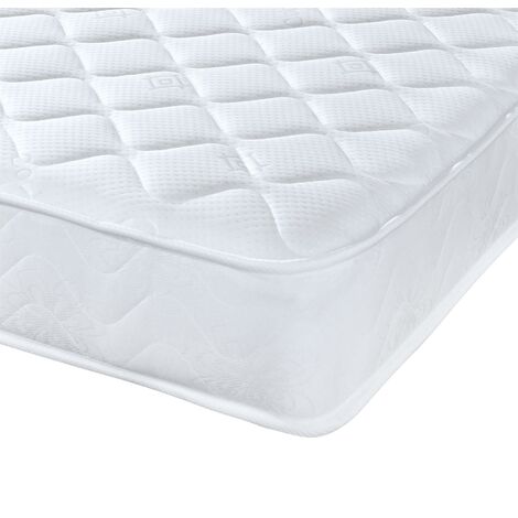 Extreme Comfort Approx 7" Deep Cool Touch Micro quilted Budget Friendly White Border Spring Mattress, 2ft6 Small Single 75cm x 190cm
