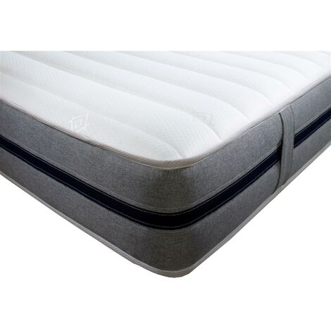 Starlight Beds Approx 9 Inch Deep All Foam Cool Touch Quilted Top Panel with Reflex and Memory Foam Mattress, 2ft6 Small Single 75cm x 190cm