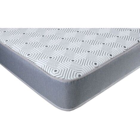 Extreme Comfort King Size Memory Fibre Mattress. Spring Kingsize Mattress With Memory Fibre Layer, 5ft x 6ft6, Standard Sized UK Kingsize Mattress (Grey Border) (1/5)