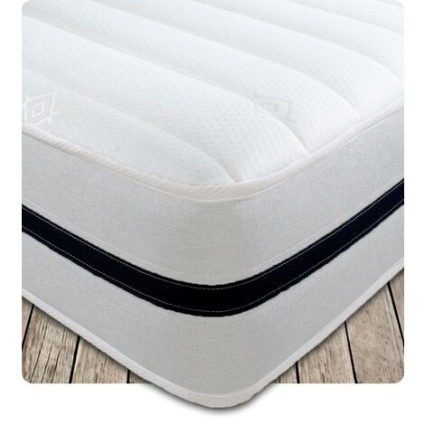 Starlight Beds – Small Single Mattress. Small Single All Foam Mattress with Reflex Foam Support Base and Memory Foam. 2ft6 x 6ft3 (STARLIGHT 08)