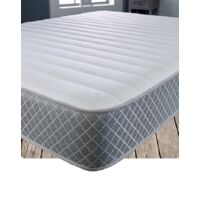 Starlight Beds – Euro Double Memory Foam Mattress. Hybrid 140cm x 200cm Sprung Mattress with Cool Touch Sleep Surface and Grey Border