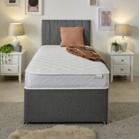 Cooltouch Hybrid Mattress - 18cm Deep, Memory Foam & Coil Spring Support - 4ft6 Double