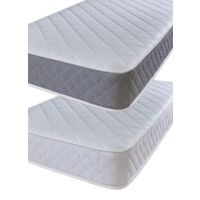 eXtreme comfort ltd The Cooltouch Essential Double Diamond White Micro Quilted Spring Mattress , 5ft King Size