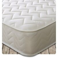 Starlight Beds SB-1151White Memory Fibre Spring Mattress 3ft Single 90cmx190cm